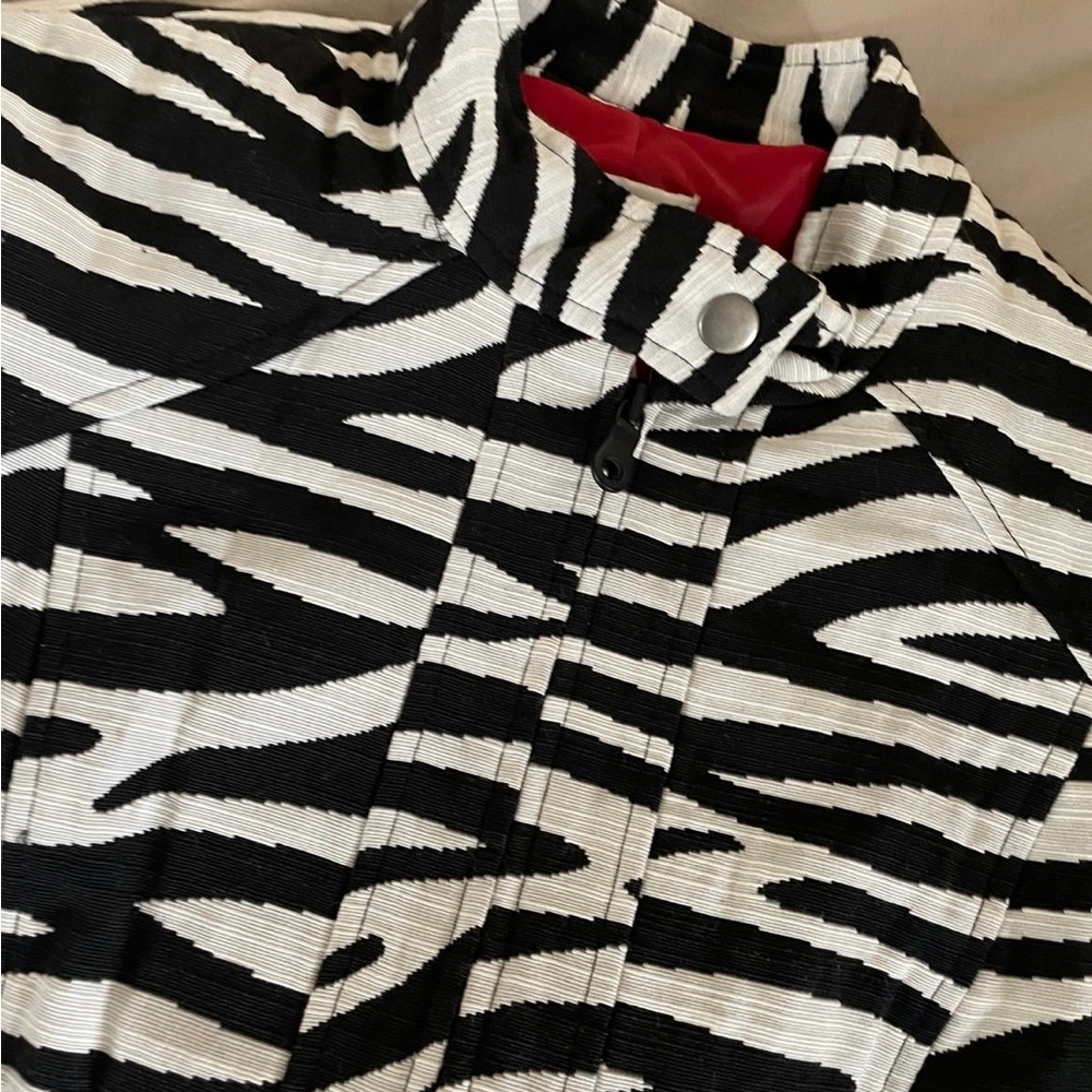 Chico’s Zebra Print Women's 3/4 sleeve Jacket